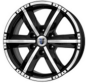 K&K Окинава 7,5x17 6*139,7 Et:25 Dia:106,1 алмаз черный